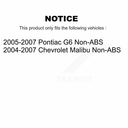 Kugel Front Wheel Bearing Hub Assembly For Chevrolet Malibu Pontiac G6 Non-ABS 70-513215